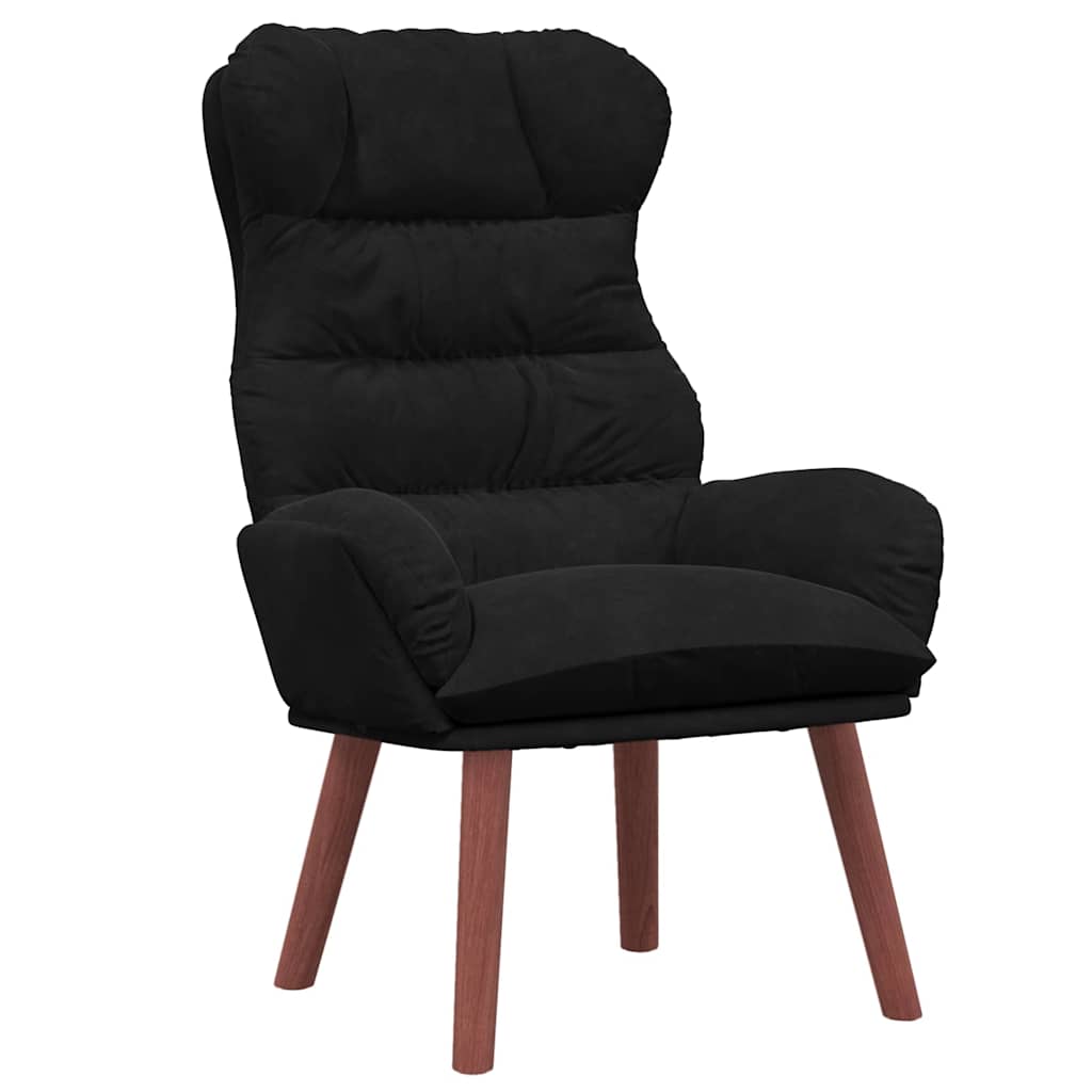 Fauteuil relaxant Noir 69 x 74 x 93 cm Velours - XIOS