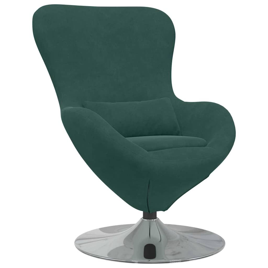 Fauteuil œuf Vert foncé 63 x 73 x 90 cm Velours - XIOS