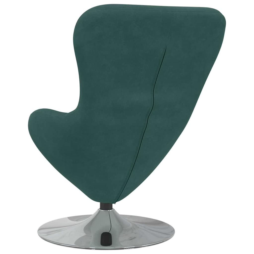 Fauteuil œuf Vert foncé 63 x 73 x 90 cm Velours - XIOS