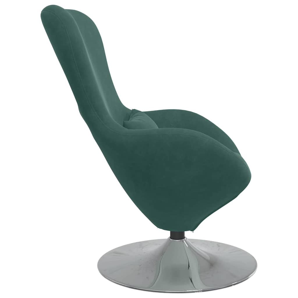 Fauteuil œuf Vert foncé 63 x 73 x 90 cm Velours - XIOS