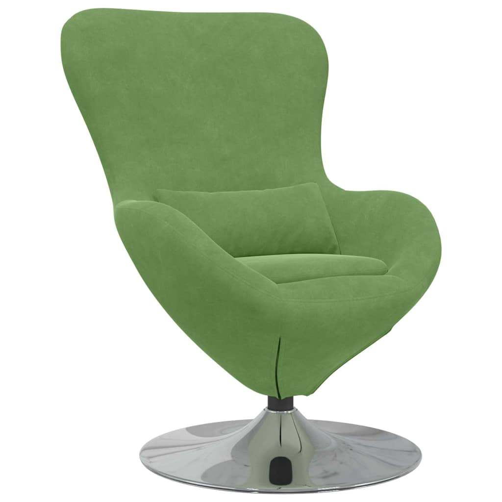 Fauteuil œuf Vert clair 63 x 73 x 90 cm Velours - XIOS