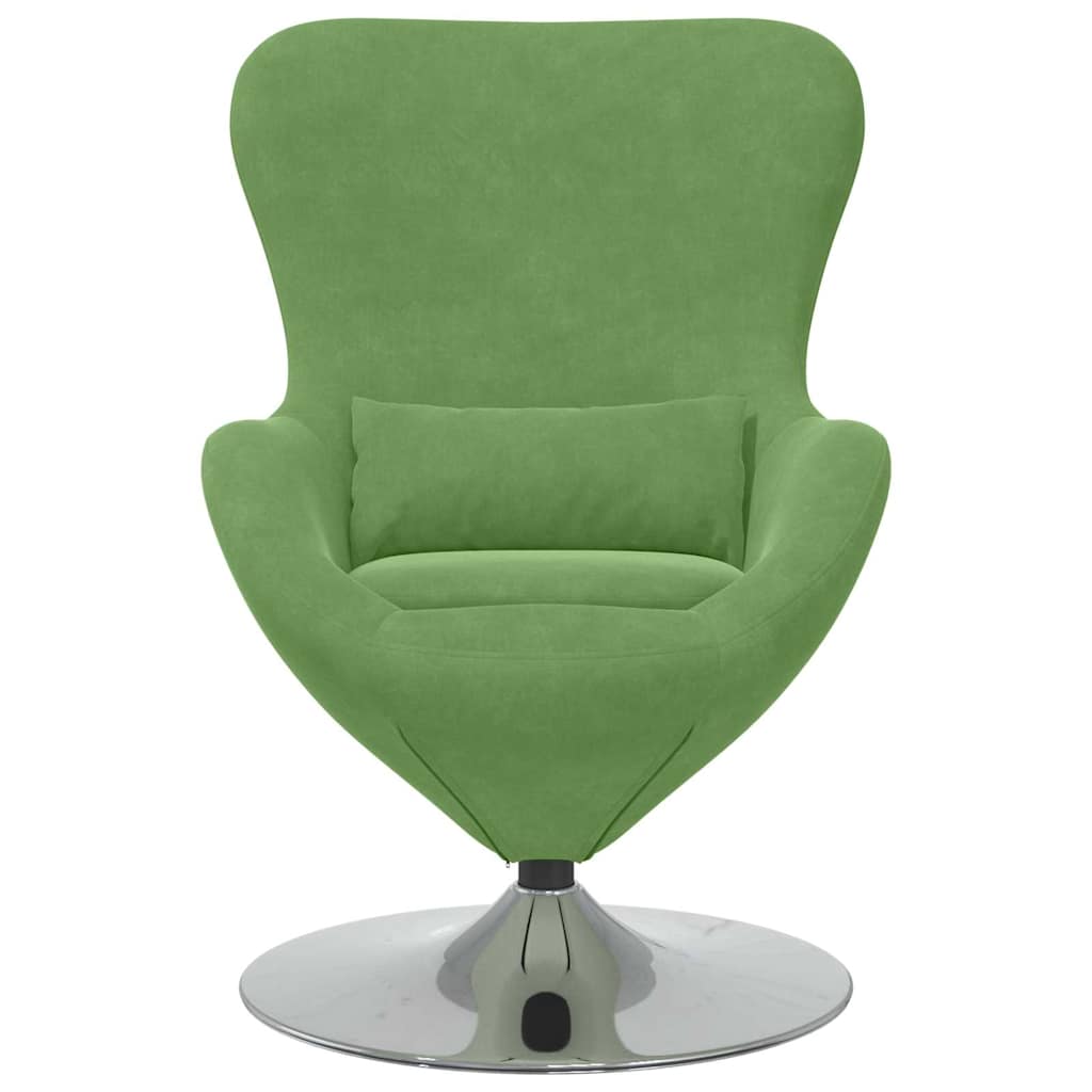 Fauteuil œuf Vert clair Velours - XIOS
