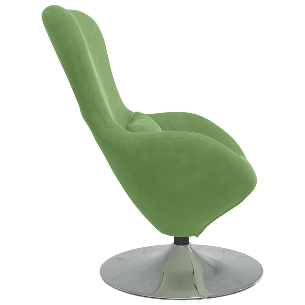 Fauteuil œuf Vert clair Velours - XIOS