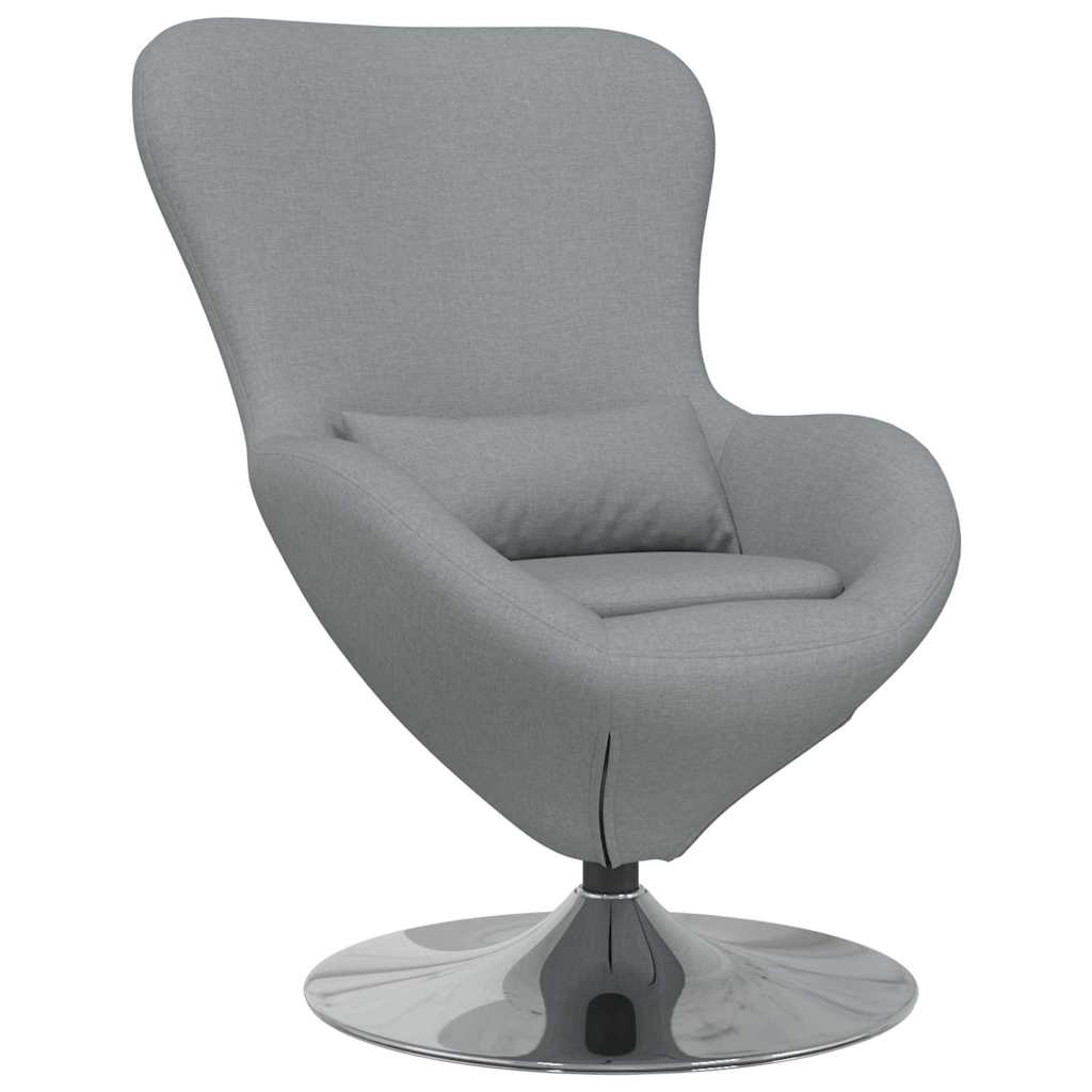 Fauteuil œuf Gris clair 63 x 73 x 90 cm tissu - XIOS