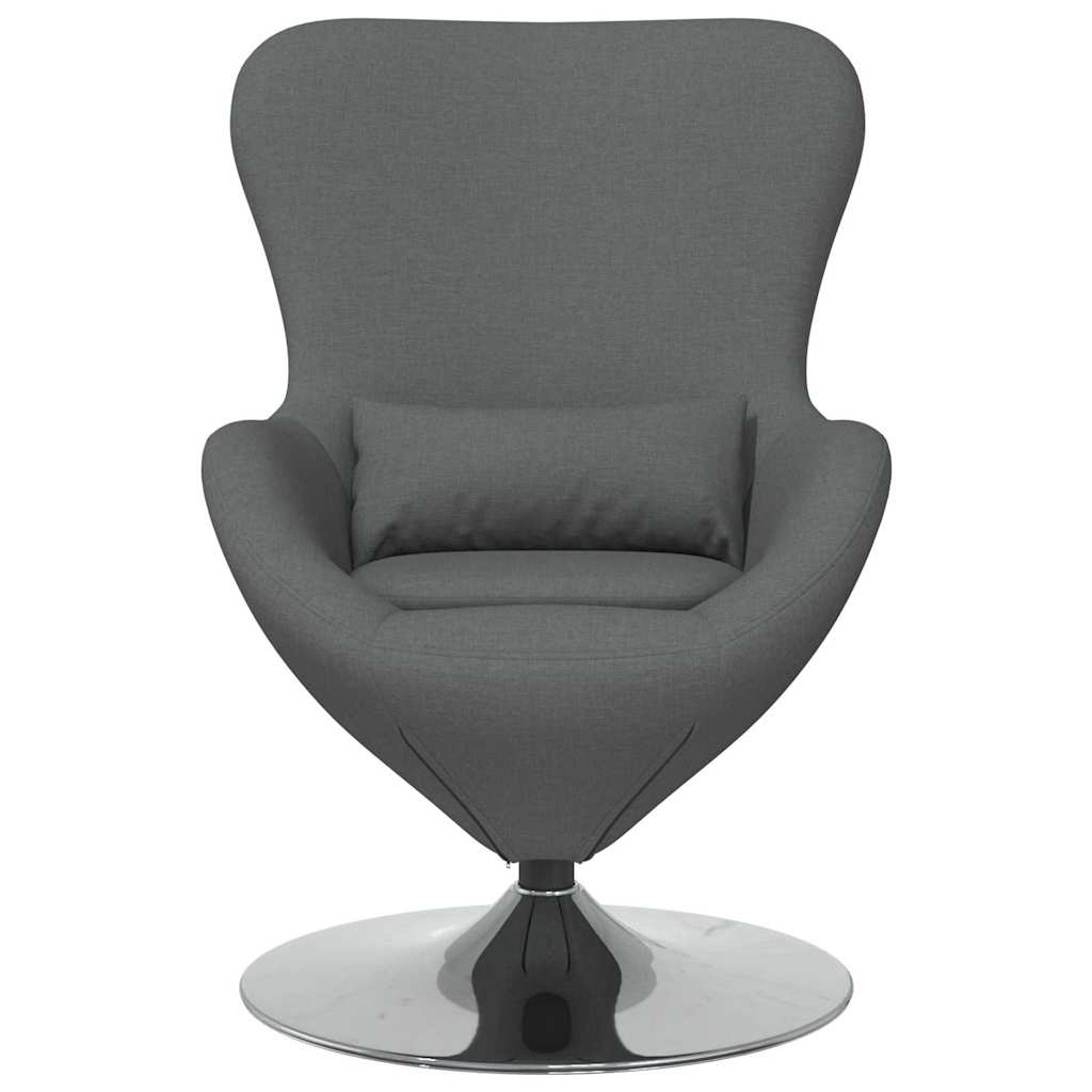 Fauteuil œuf Gris foncé 63 x 73 x 90 cm tissu - XIOS