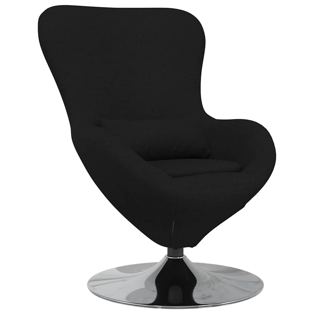 Fauteuil œuf Noir 63 x 73 x 90 cm tissu - XIOS