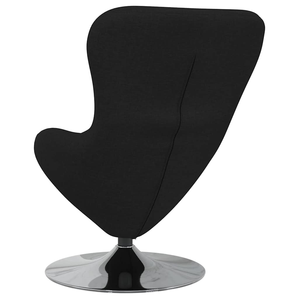 Fauteuil œuf Noir 63 x 73 x 90 cm tissu - XIOS