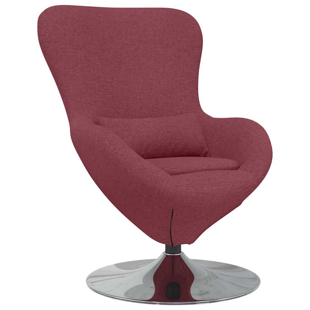 Fauteuil œuf Rouge bordeaux 63 x 73 x 90 cm tissu - XIOS