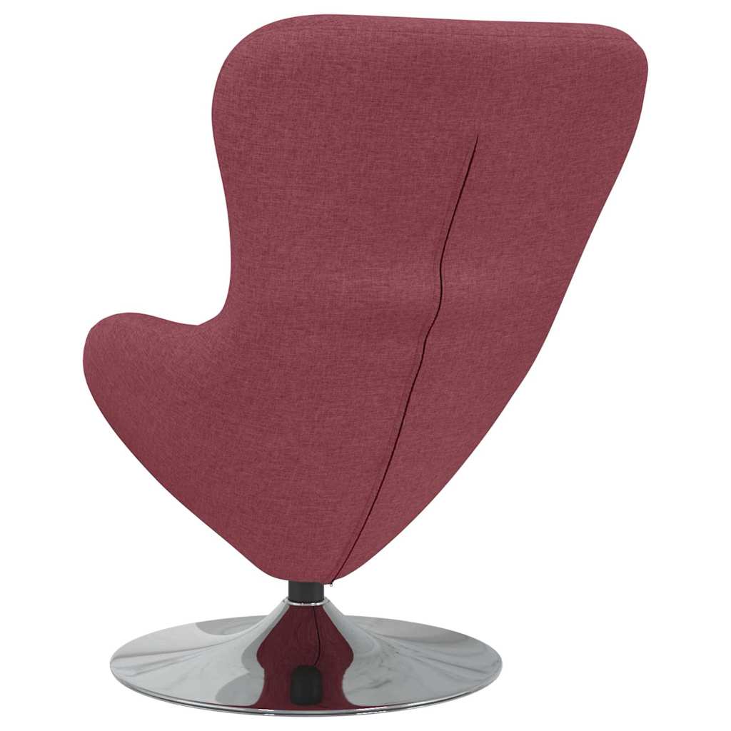 Fauteuil œuf Rouge bordeaux 63 x 73 x 90 cm tissu - XIOS