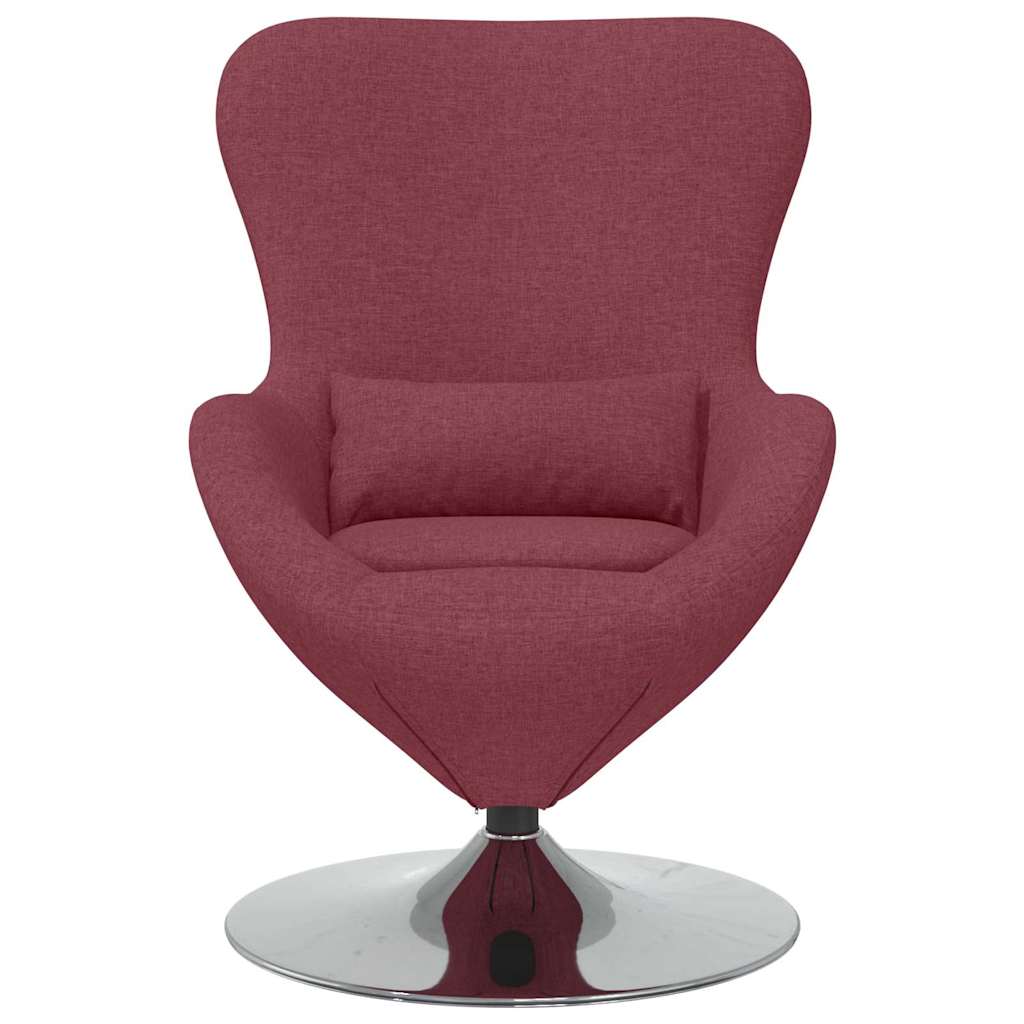 Fauteuil œuf Rouge bordeaux 63 x 73 x 90 cm tissu - XIOS