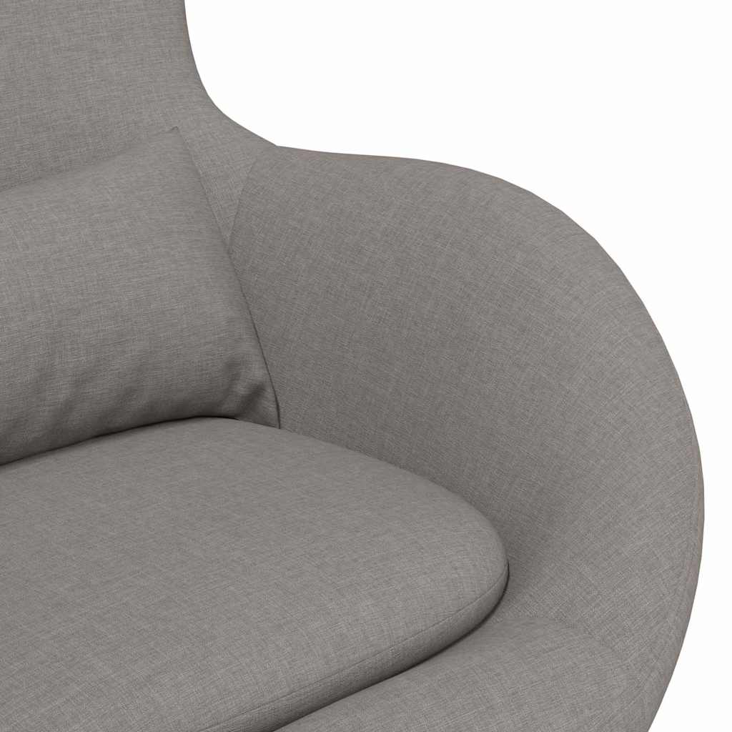 Fauteuil œuf Taupe 63 x 73 x 90 cm tissu - XIOS