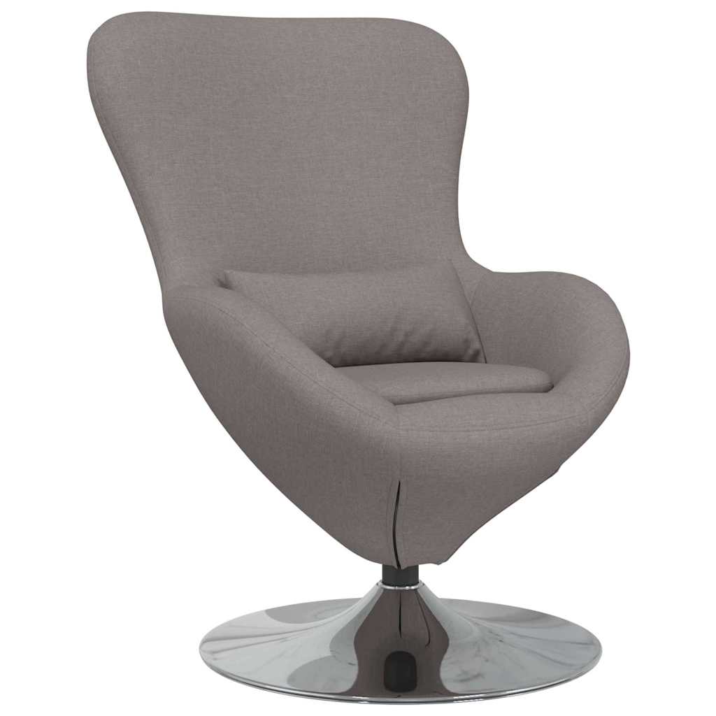 Fauteuil œuf Taupe 63 x 73 x 90 cm tissu - XIOS