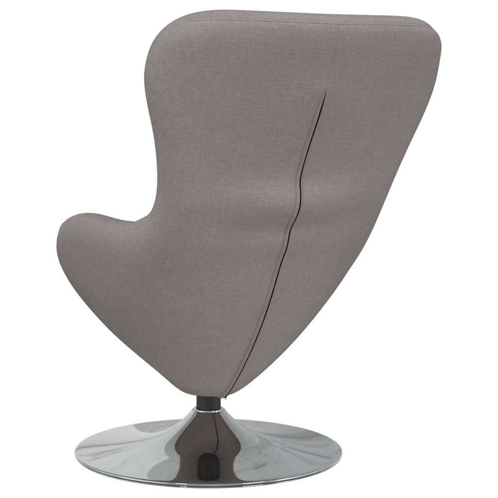 Fauteuil œuf Taupe 63 x 73 x 90 cm tissu - XIOS