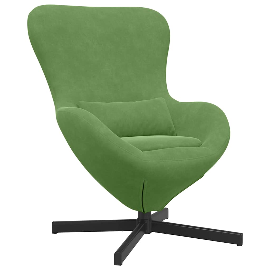Fauteuil œuf Vert clair 63 x 73 x 90 cm Velours - XIOS