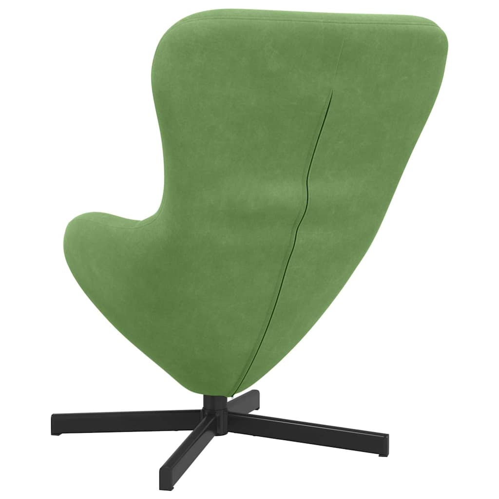 Fauteuil œuf Vert clair 63 x 73 x 90 cm Velours - XIOS