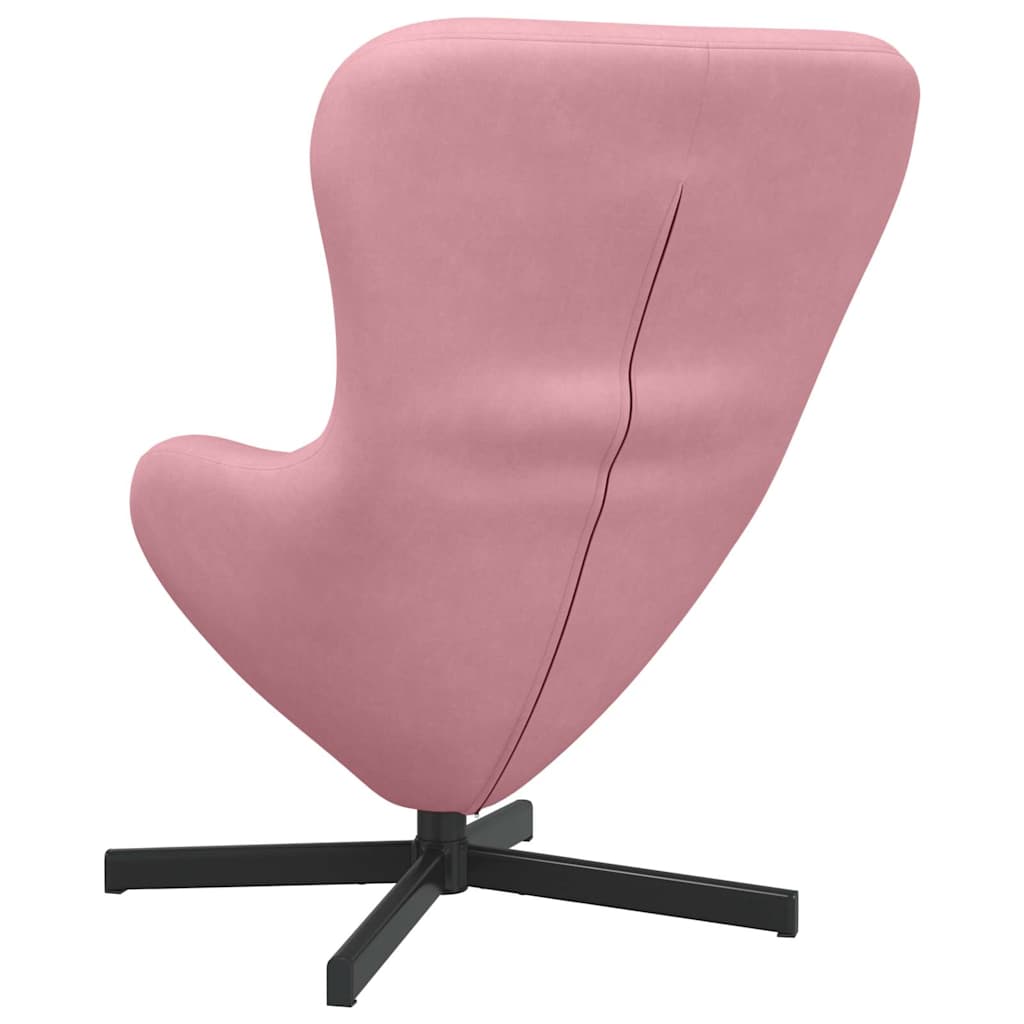 Fauteuil œuf Rose 63 x 73 x 90 cm Velours - XIOS