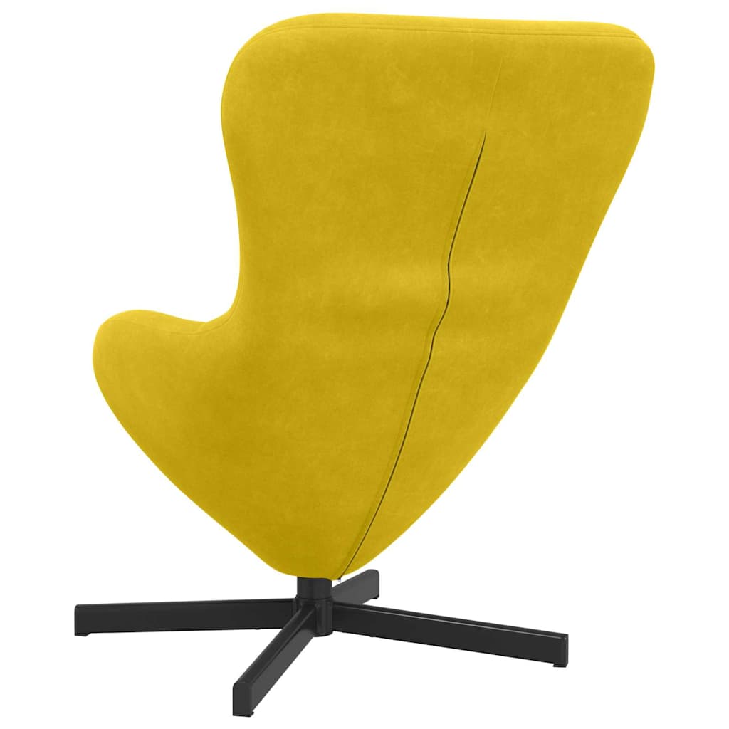 Fauteuil œuf Jaune 63 x 73 x 90 cm Velours - XIOS
