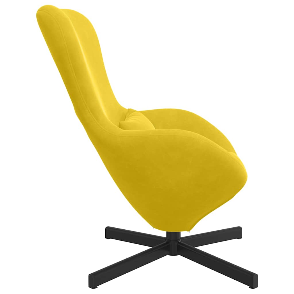 Fauteuil œuf Jaune 63 x 73 x 90 cm Velours - XIOS
