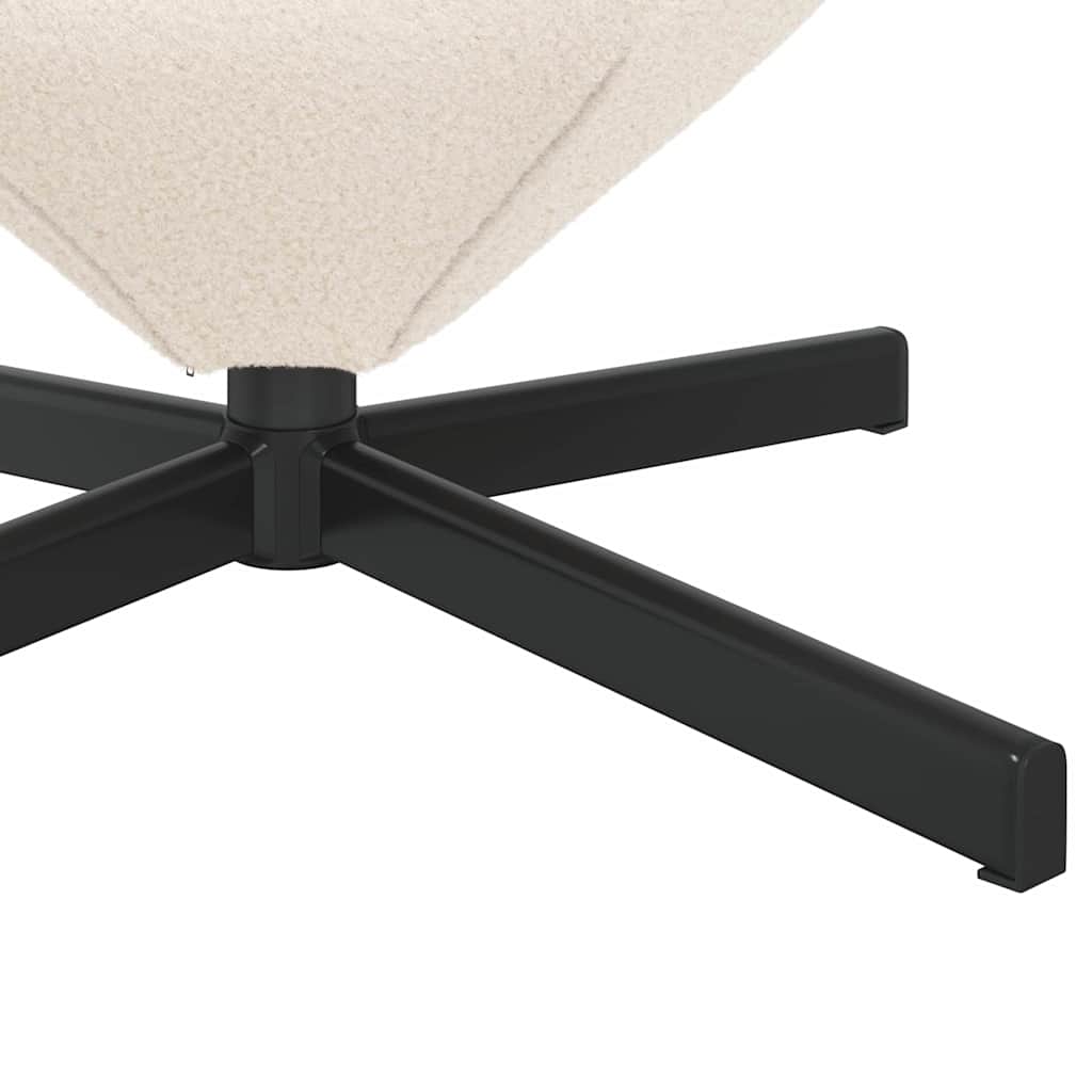 Fauteuil œuf Crème 63 x 73 x 90 cm tissu