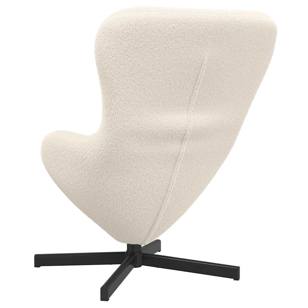 Fauteuil œuf Crème 63 x 73 x 90 cm tissu