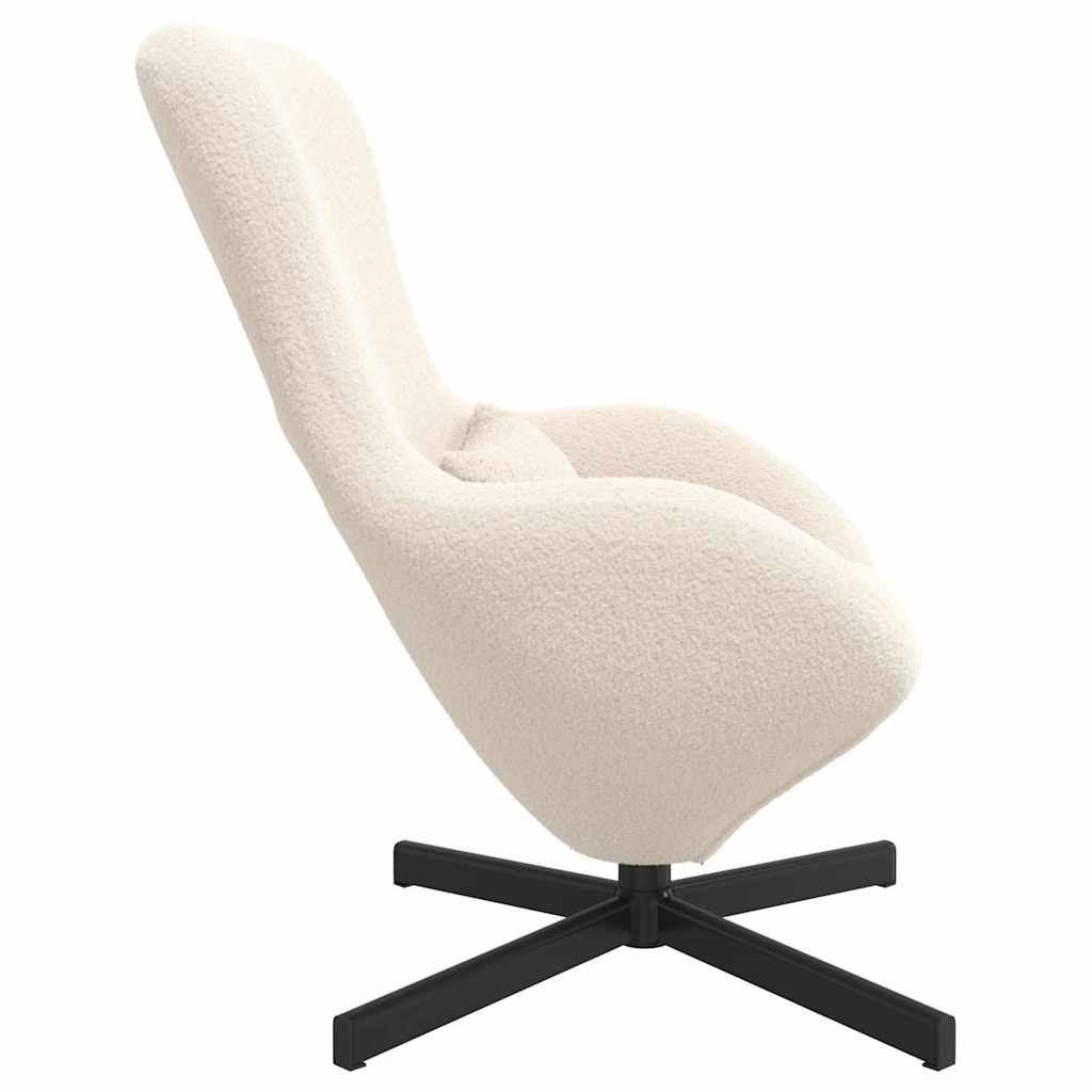 Fauteuil œuf Crème 63 x 73 x 90 cm tissu