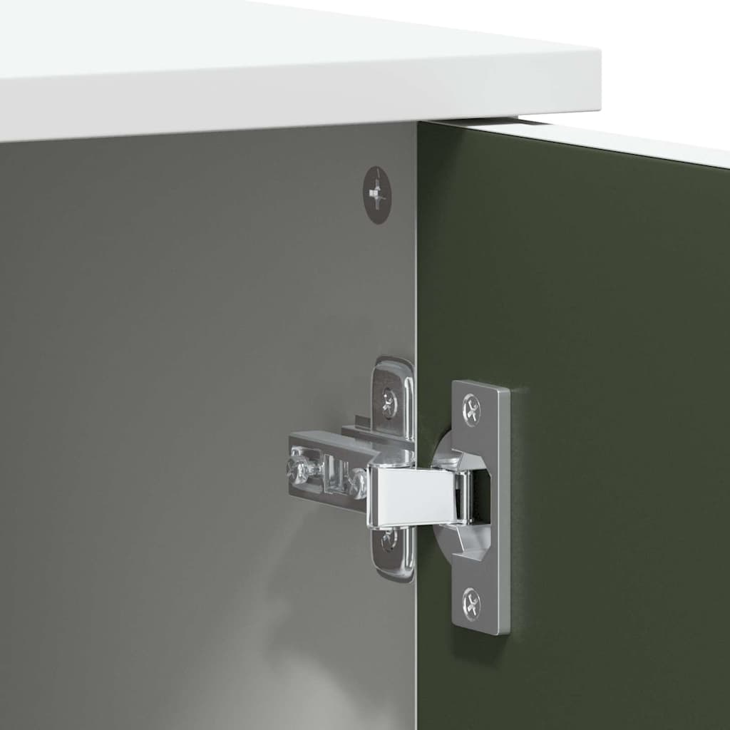 Armoire tableau noir avec étagère Blanc Bois d'ingénierie - XIOS