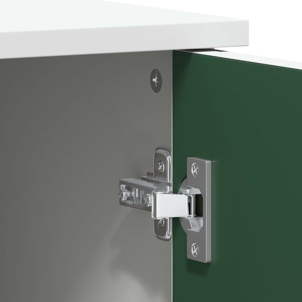 Cabinet avec deux portes et façade en tableau noir ROROS Blanc - XIOS