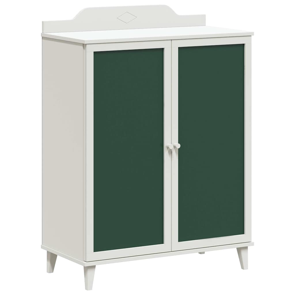 Cabinet avec deux portes et façade en tableau noir ROROS Blanc - XIOS