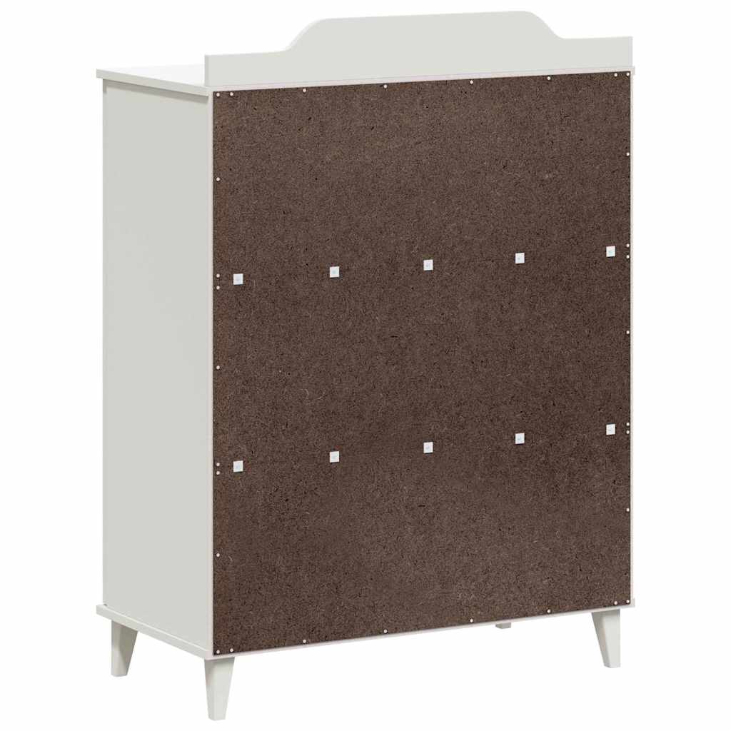 Cabinet avec deux portes et façade en tableau noir ROROS Blanc - XIOS
