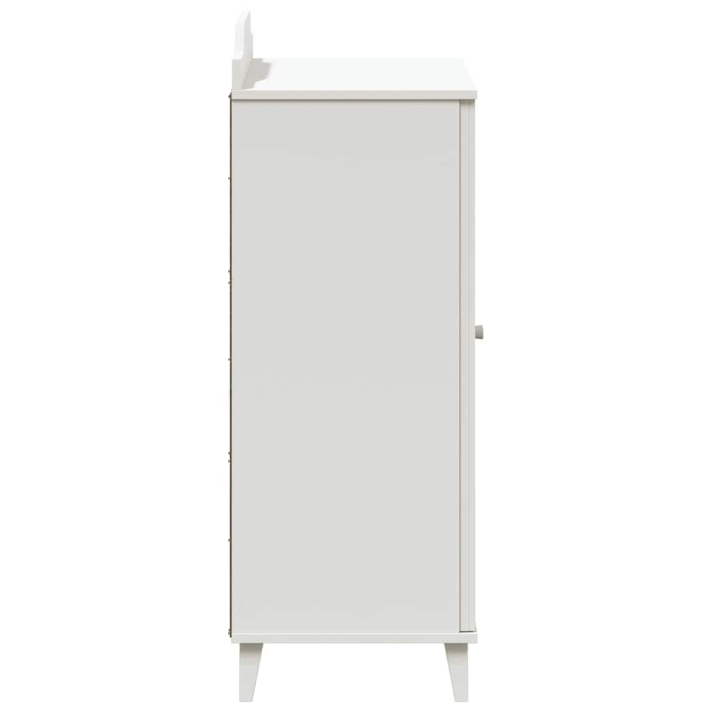 Cabinet avec deux portes et façade en tableau noir ROROS Blanc - XIOS