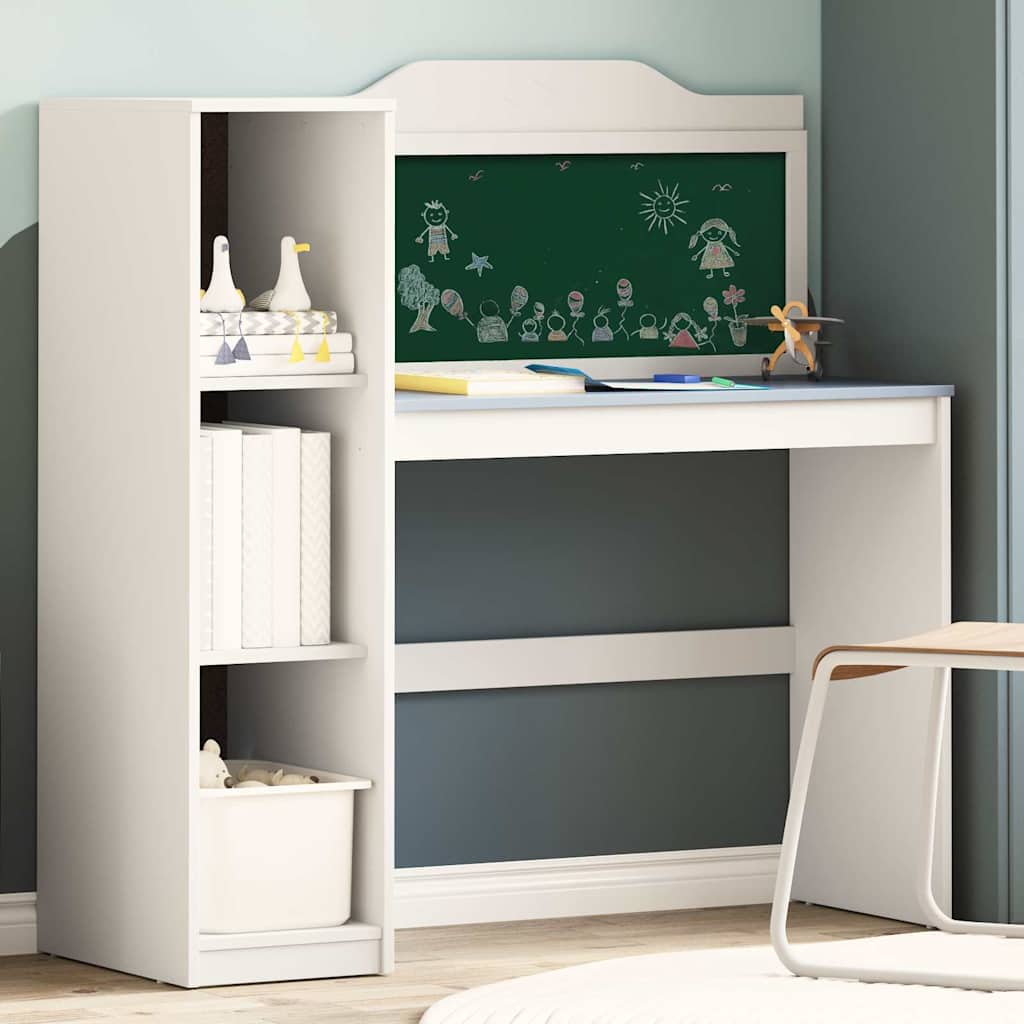 Bureau tableau noir Blanc et Gris 120 x 45 x 118,5 cm - XIOS