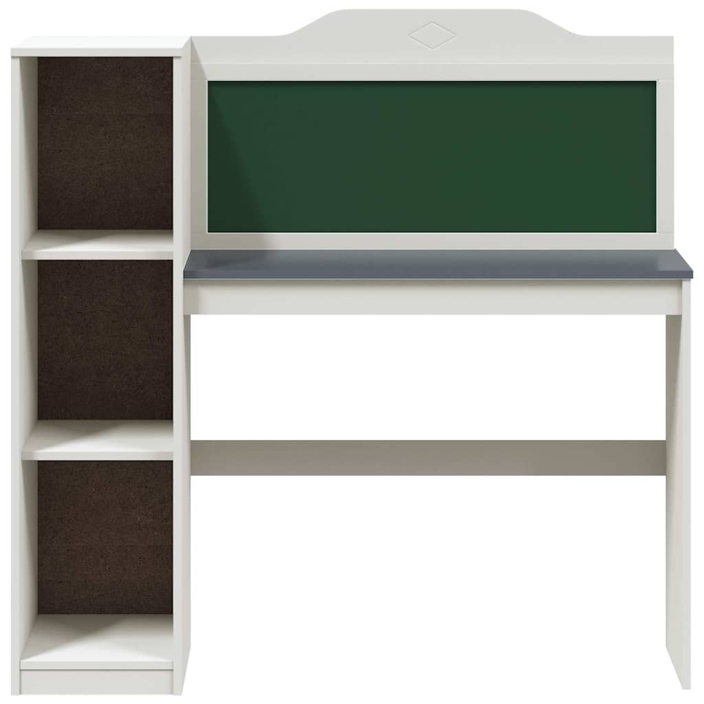 Bureau tableau noir Blanc et Gris 120 x 45 x 118,5 cm - XIOS
