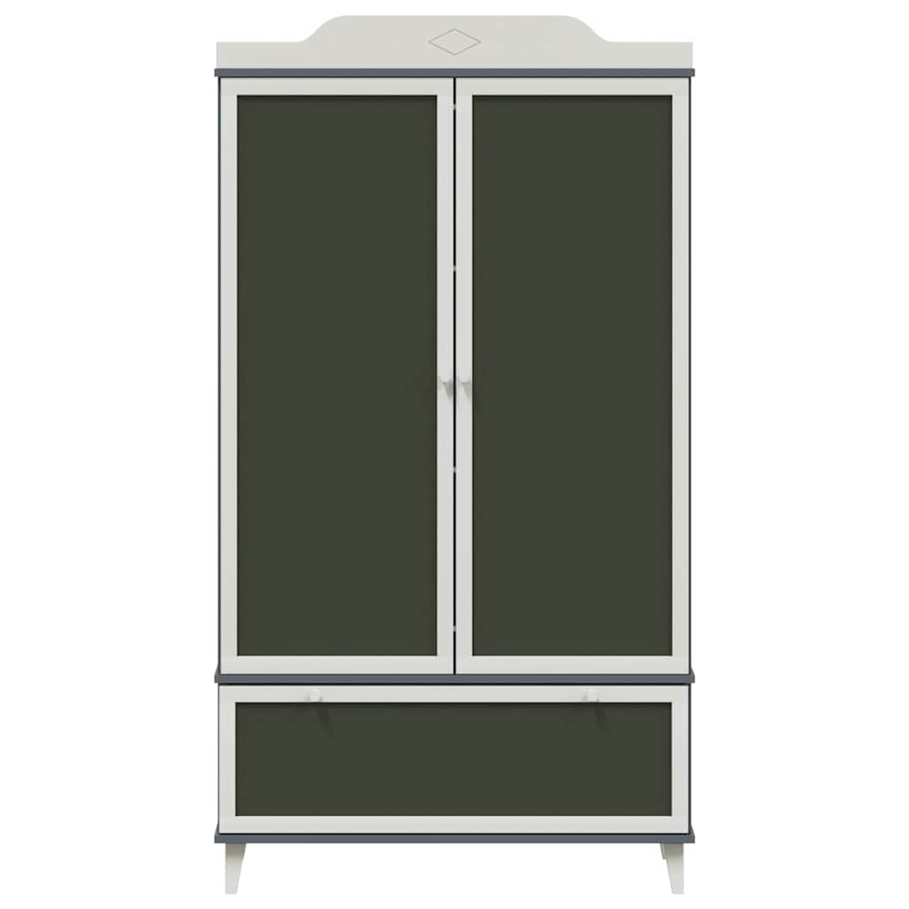 Armoire Tableau Noir avec porte Gris et blanc Bois d'ingénierie - XIOS