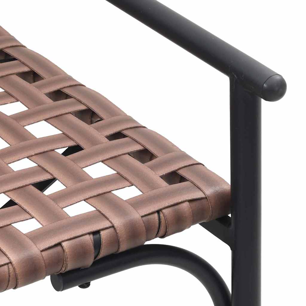 Ensemble de salle à manger pour jardin 4 pcs Marron polyrotin - XIOS