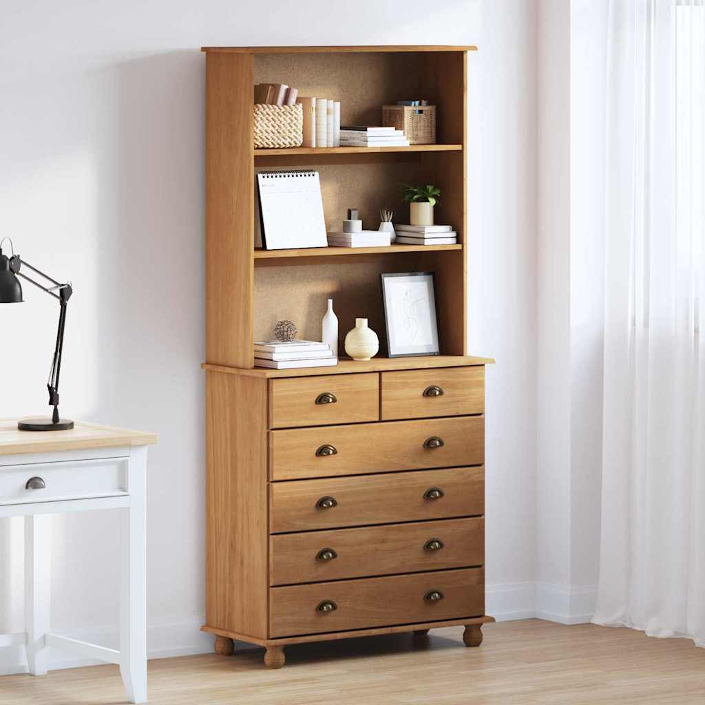 Hutch ASKIM Cire de Miel 91 x 40 x 200,5 cm Bois de pin massif - XIOS