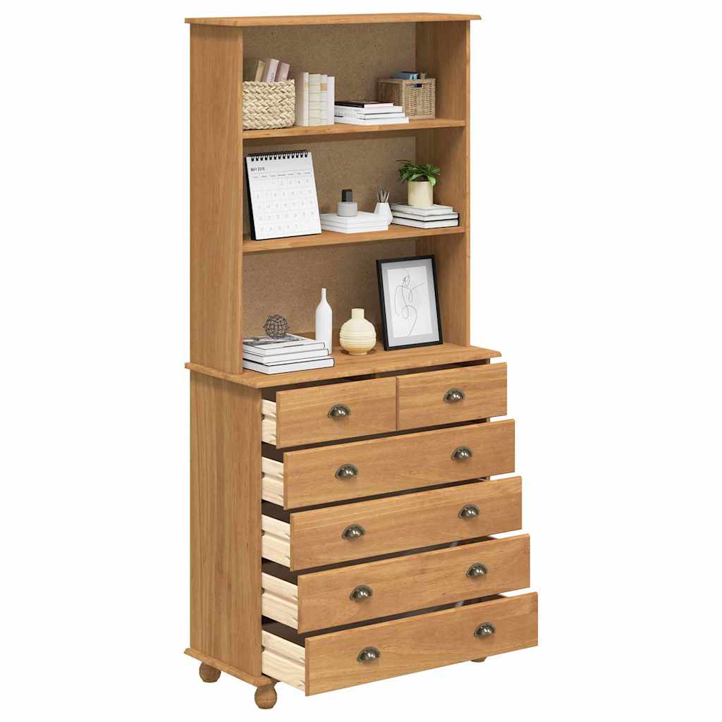 Hutch ASKIM Cire de Miel 91 x 40 x 200,5 cm Bois de pin massif - XIOS
