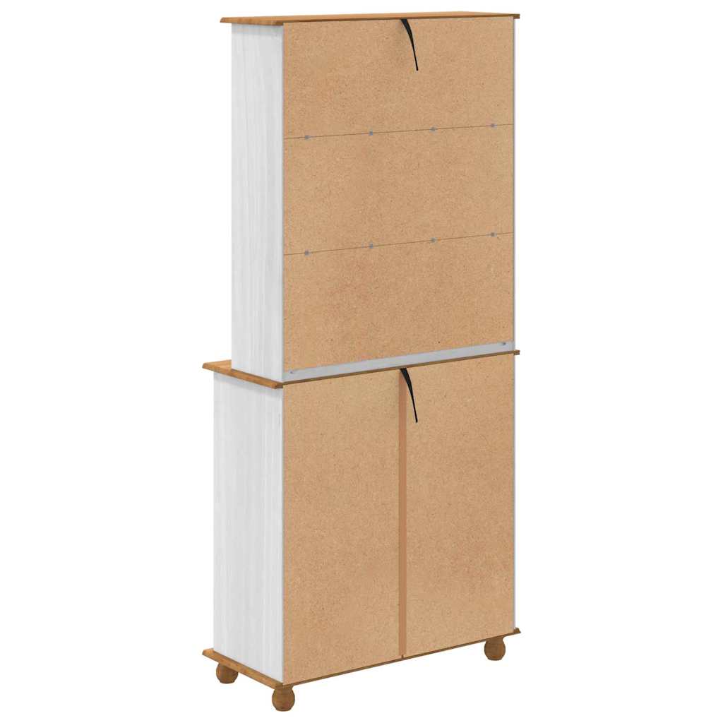 Hutch ASKIM Blanc 91 x 40 x 200,5 cm Bois de pin massif