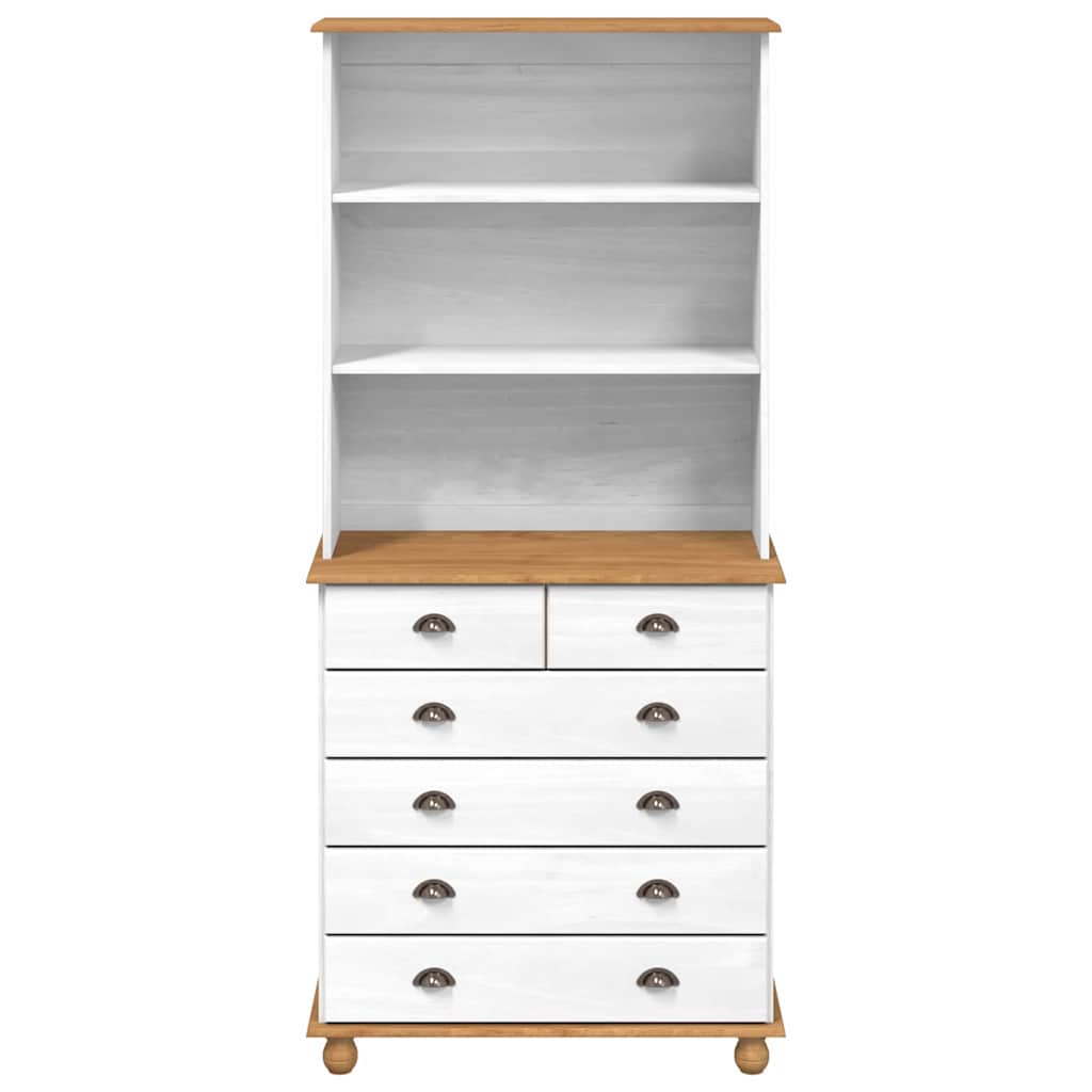 Hutch ASKIM Blanc 91 x 40 x 200,5 cm Bois de pin massif - XIOS