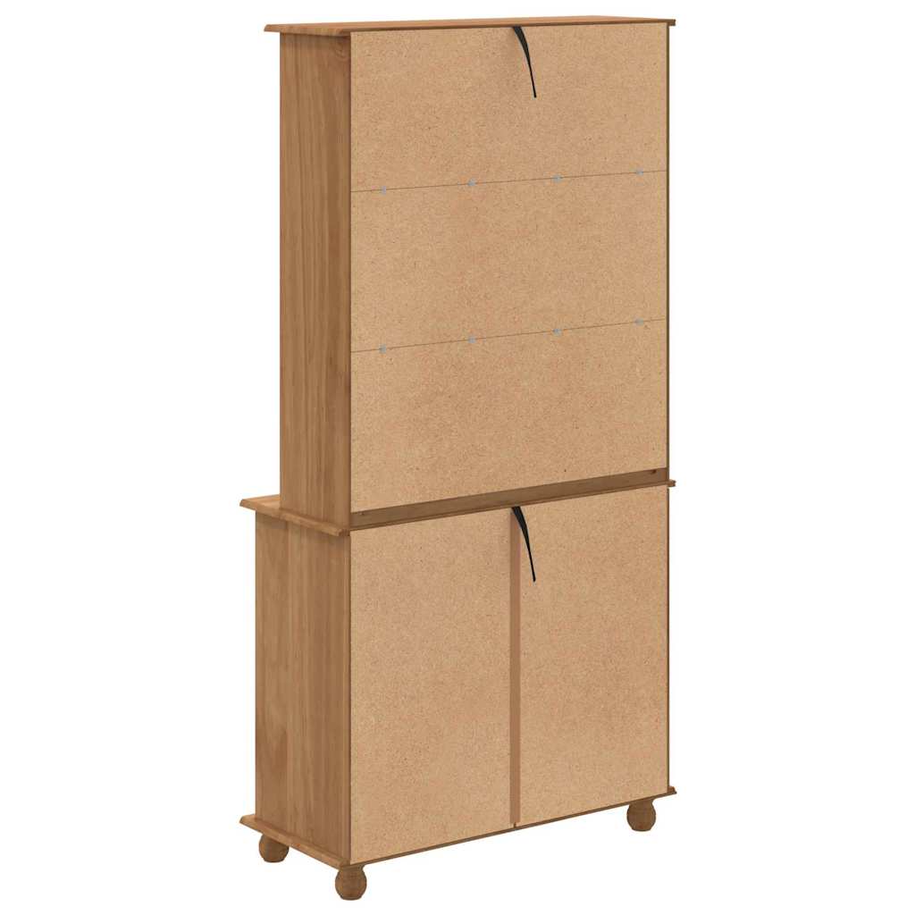 Hutch ASKIM marron miel 91 x 40 x 184 cm Bois de pin massif - XIOS