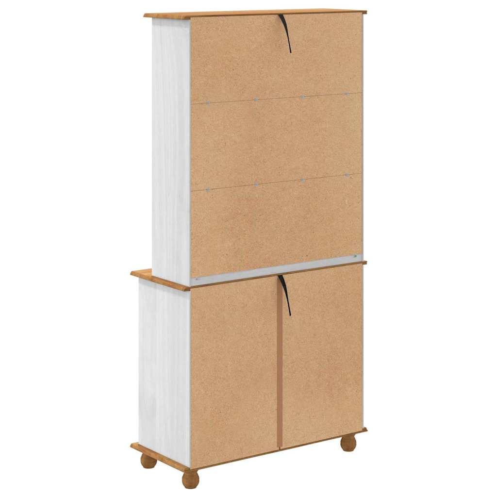 Hutch ASKIM Blanc 91 x 40 x 184 cm Bois de pin massif - XIOS