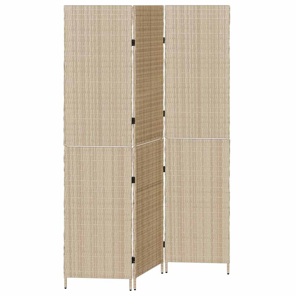 Paravent Beige 147 x 180 cm polyrotin - XIOS