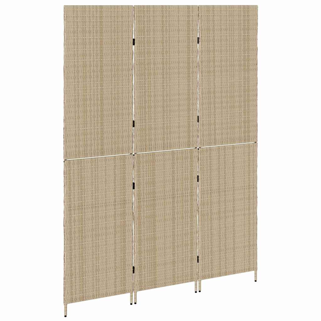 Paravent Beige 147 x 180 cm polyrotin - XIOS