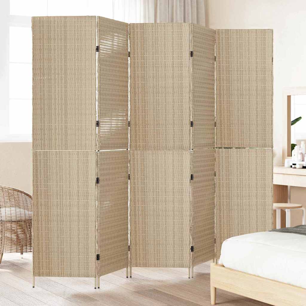 Paravent Beige 242 x 180 cm. polyrotin - XIOS