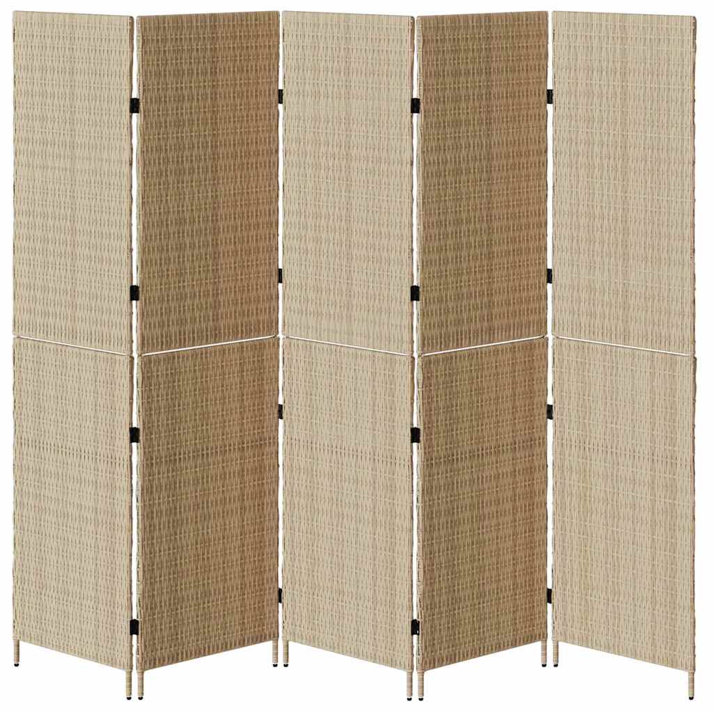 Paravent Beige 242 x 180 cm. polyrotin - XIOS