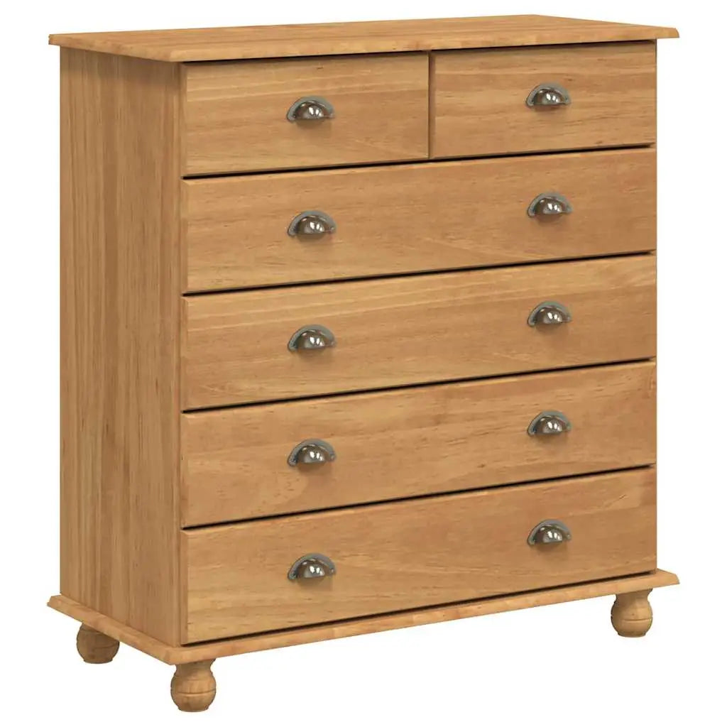 Commode ASKIM Marron 91 x 40 x 95,5 cm Bois de pin massif - XIOS
