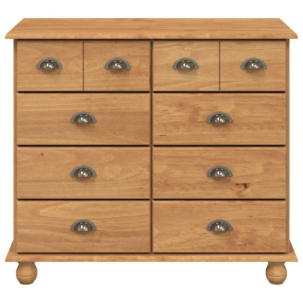 Commode ASKIM Marron 91 x 40 x 79 cm Bois de pin massif - XIOS