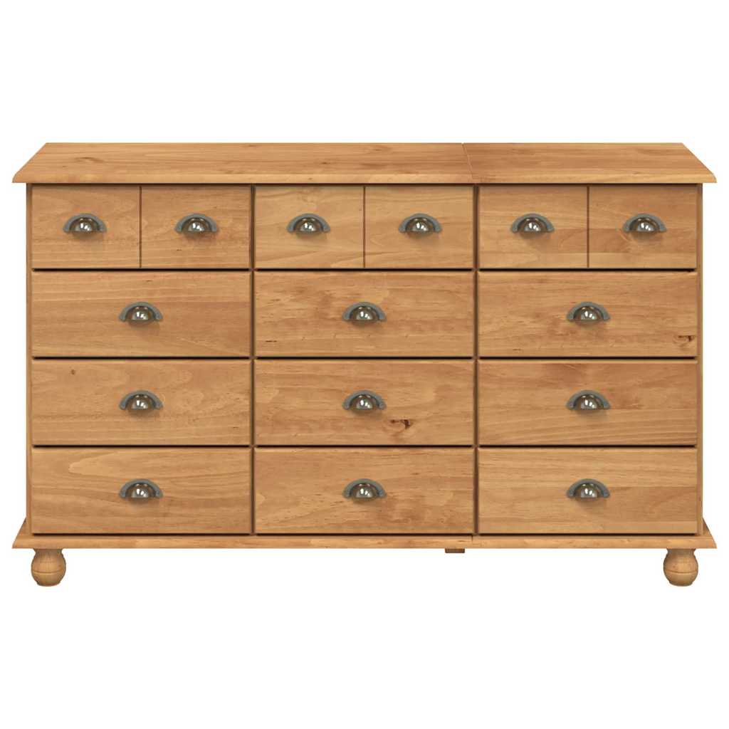 Commode ASKIM Marron 79 x 40 x 133,5 cm Bois de pin massif
