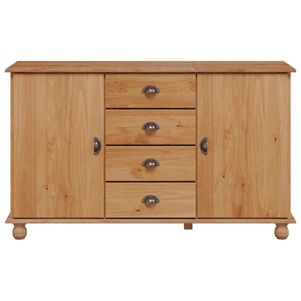 Buffet avec tiroir ASKIM 133,5 x 40 x 79 cm Bois de pin massif - XIOS