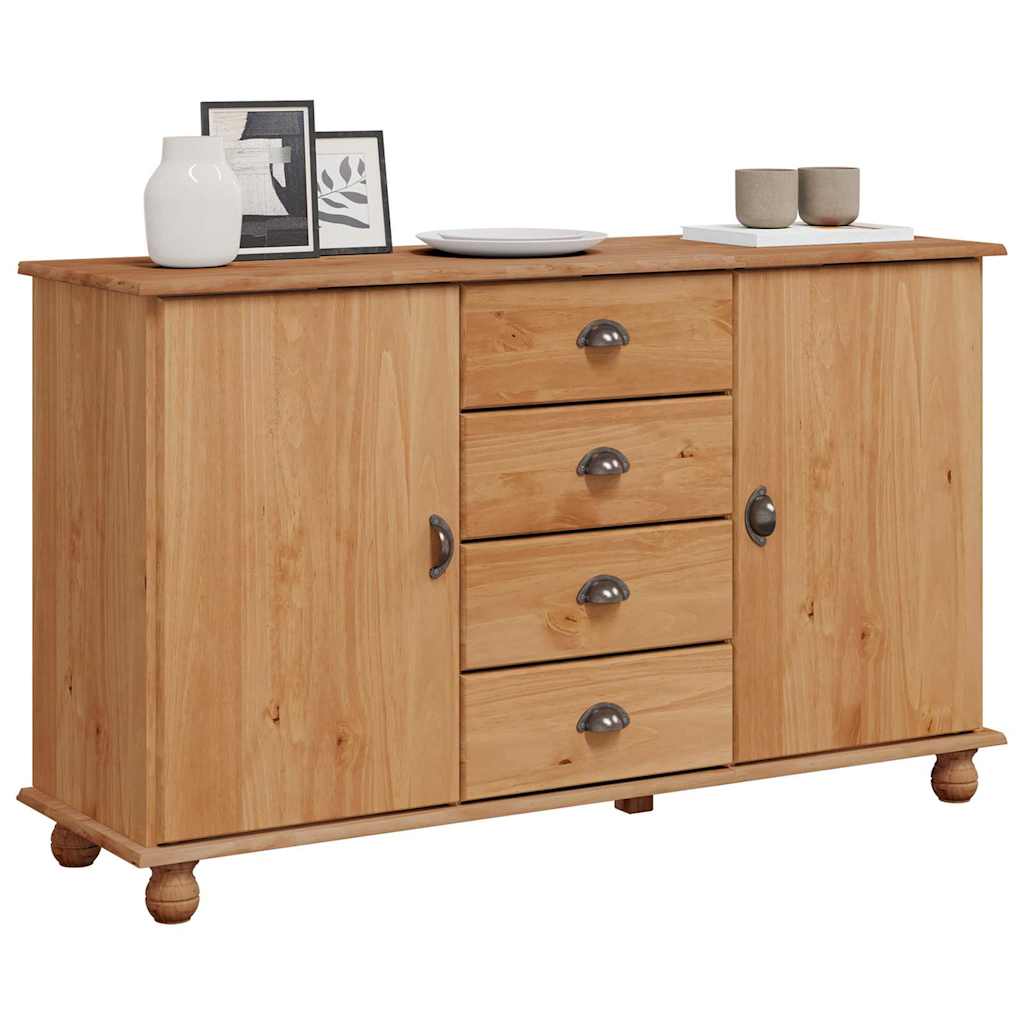 Buffet avec tiroir ASKIM 133,5 x 40 x 79 cm Bois de pin massif - XIOS