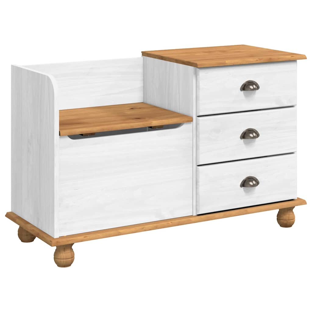 Banc de rangement avec tiroir ASKIM Blanc 100 x 39 x 62 cm - XIOS
